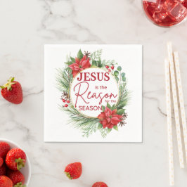 Jesus är orsaken till säsongsjulen pappersservett