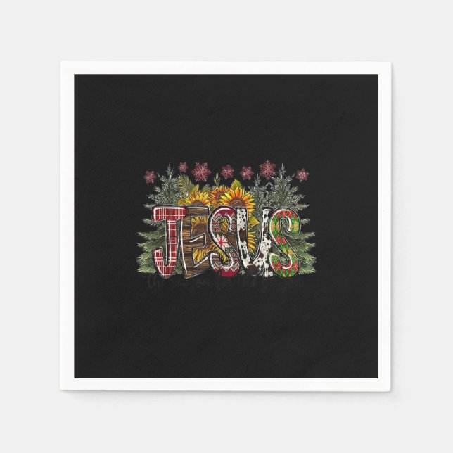 Jesus är orsaken till säsongsjulen pappersservett (Framsidan)