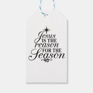 Jesus är orsaken till säsongsjulen presentetikett