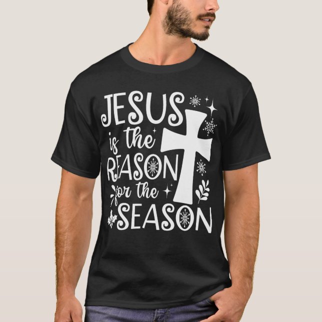 Jesus är orsaken till säsongsjulen t shirt (Framsida)