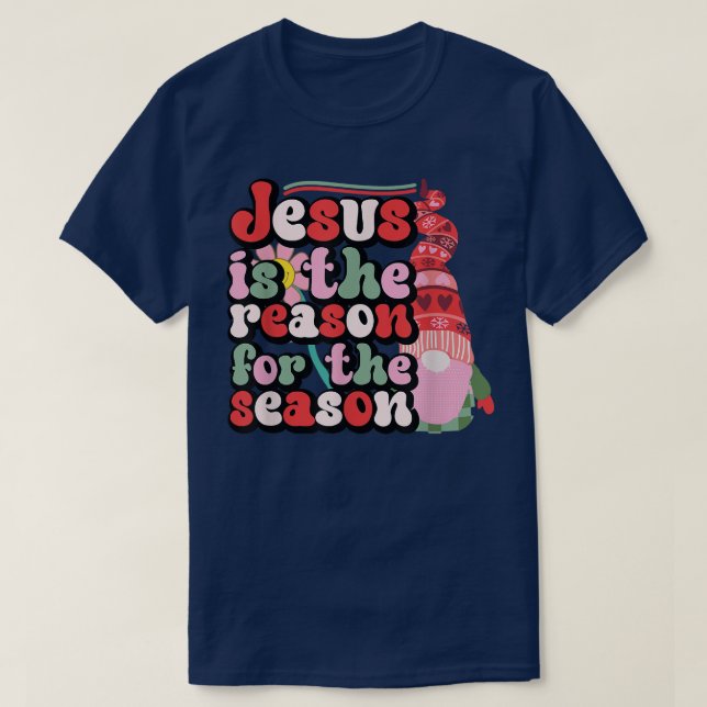 Jesus är orsaken till säsongsjulen t shirt (Design framsida)