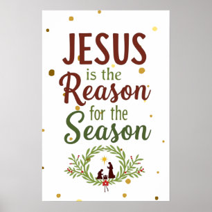 Jesus är orsaken till säsongskonsten poster