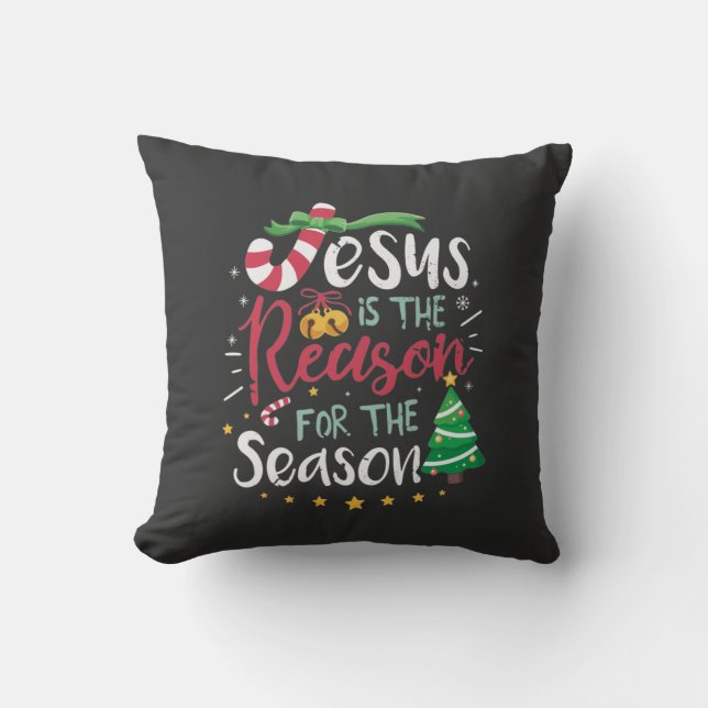 Jesus är orsaken till säsongspillon kudde (Framsida)