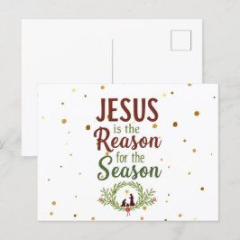 Jesus är orsaken till säsongsvisaren vykort