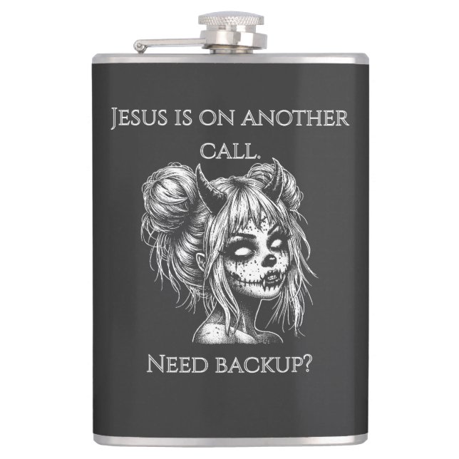 Jesus är på en annan telefon – Succubus backup Fickplunta (Framsidan)
