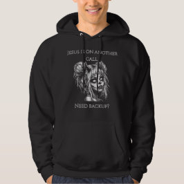 Jesus är på en annan telefon – Succubus backup Hoodie