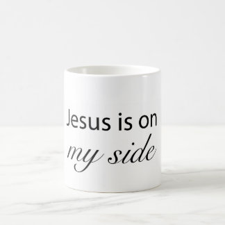 Jesus är på min sida kaffemugg