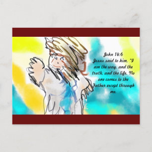 Jesus är på väg vykort