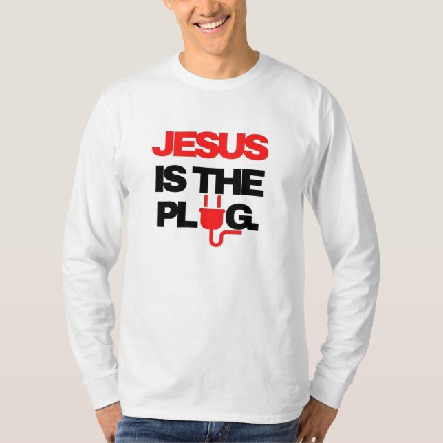 Jesus är Plug T Shirt (Framsida)