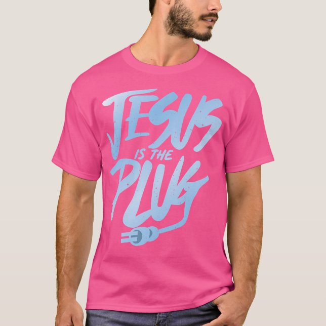 Jesus är Plug T Shirt (Framsida)