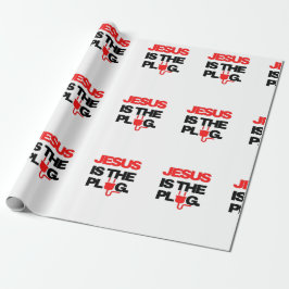 Jesus är Plug Wrapping Gift Papper Presentpapper