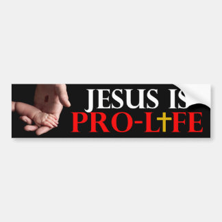 Jesus är Pro-Liv Bildekal