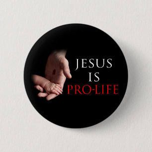 Jesus är Pro-Liv Knapp