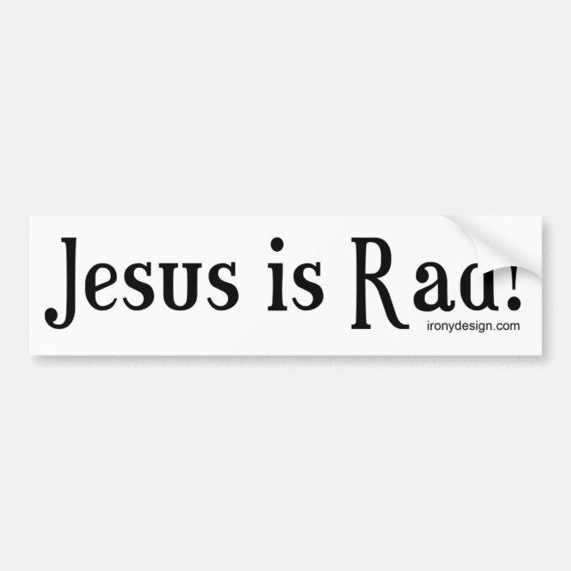 Jesus är Rad! Bildekal (Framsidan)