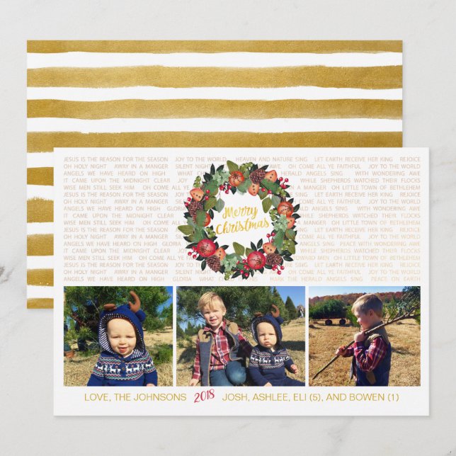 Jesus är Reason Christian julkort Inbjudningar (Fram/baksida)