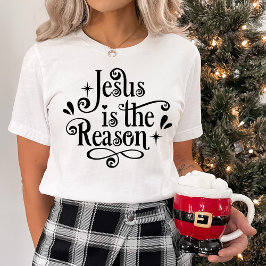 Jesus är Reason-julen T Shirt