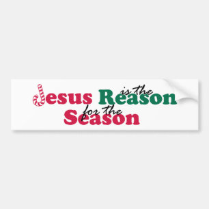 Jesus är resonera bildekal