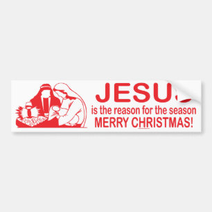 Jesus är resonera för säsongbildekalet bildekal