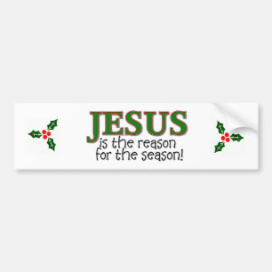 Jesus är resonera för säsongen bildekal