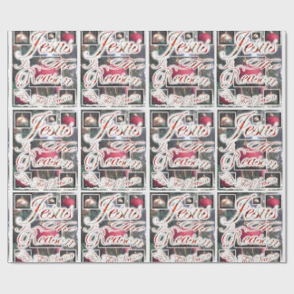 Jesus är resonera för säsongen som slår in papper presentpapper