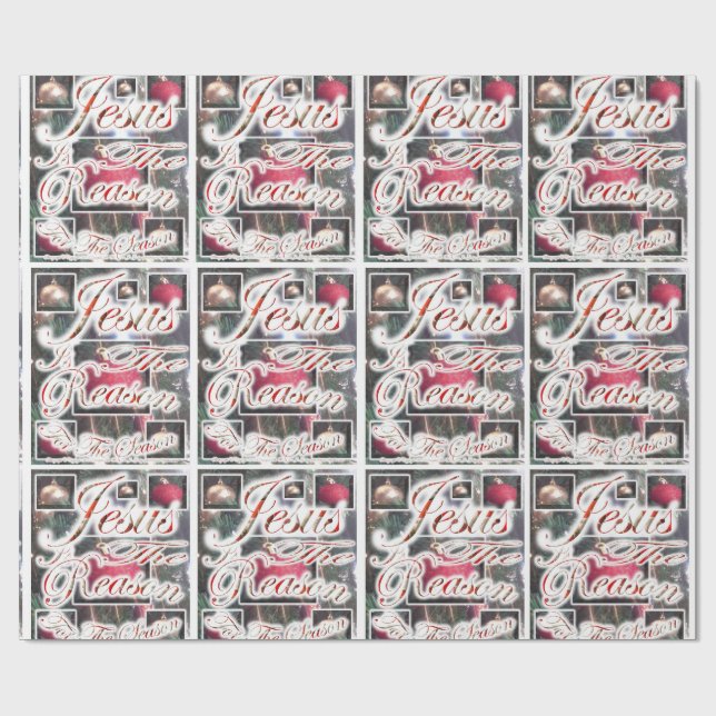 Jesus är resonera för säsongen som slår in papper presentpapper (Platt)