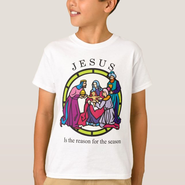 Jesus är resonera för säsongen tee shirt (Framsida)