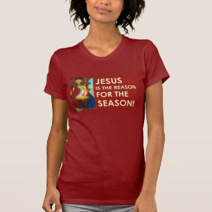Jesus är resonera för säsongjulen t shirt