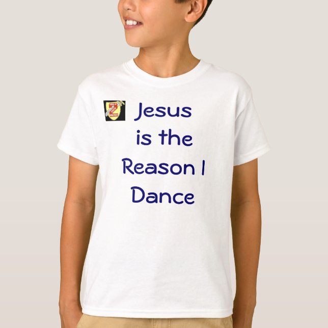 Jesus är resonera som jag dansar skjortan tee shirt (Framsida)