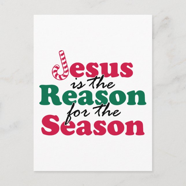 Jesus är resonera vykort (Framsida)