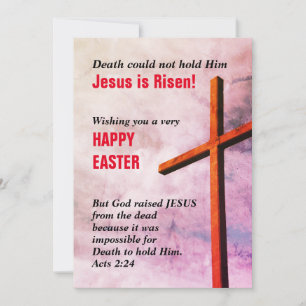JESUS ÄR RISEN Christian Påsk Julkort