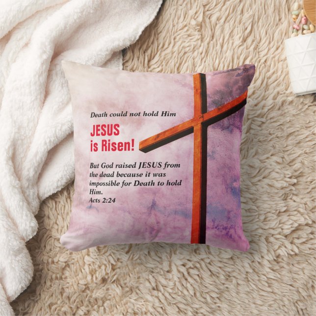 JESUS ÄR RISEN Christian Påsk Kudde (Filt)