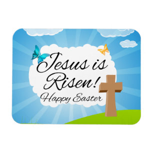Jesus är Risen, Christian Påsk Magnet