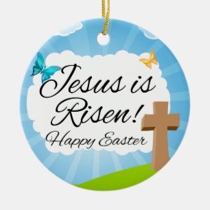 Jesus är Risen, Christian Påsk Ornament