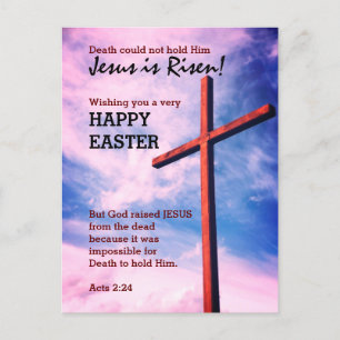 Jesus är Risen GLAD PÅSK Customized Helg Vykort