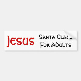 Jesus är Santa för vuxen Bildekal