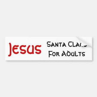 Jesus är Santa för vuxen Bildekal