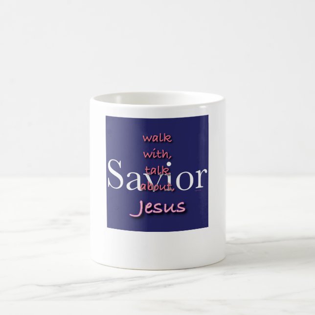 Jesus är Savior Coffee Mugg (Center)