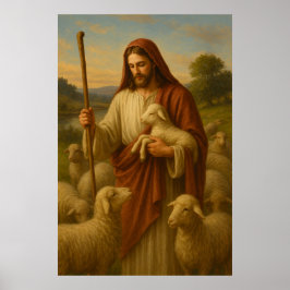 Jesus är Shephard #2™ LDS Wall Art Poster