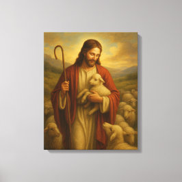 Jesus är Shephard #3™ LDS Wall Art Canvas