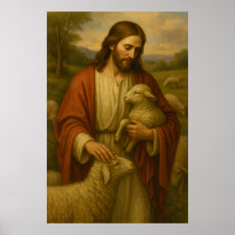 Jesus är Shephard #4™ LDS Wall Art Poster
