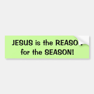 JESUS är SKÄLET till SEASON! Bildekal