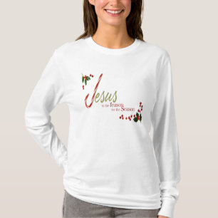 Jesus är skjortan för resoneradamlångärmaden t-shirt