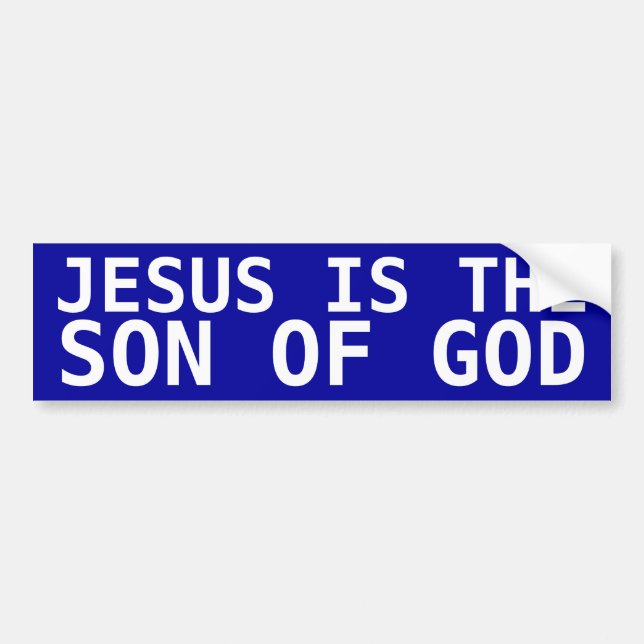 Jesus är sonen av guden bildekal (Framsidan)