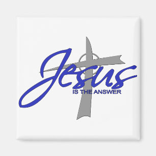 Jesus är svaret magnet