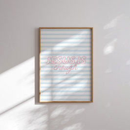 Jesus är tillräckligt med minimal pastel Christian Poster