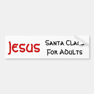 Jesus Är Tomte För Vuxna Bildekal