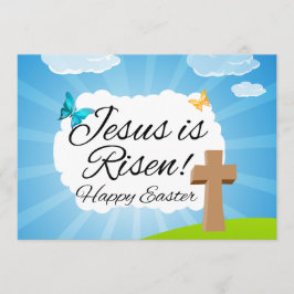 Jesus är Uppstånden, kristen påsk Inbjudningar