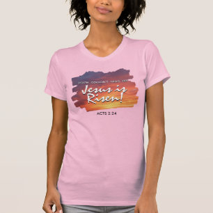 JESUS ÄR UPPSTÅNDEN Sunset kristen påsk T Shirt