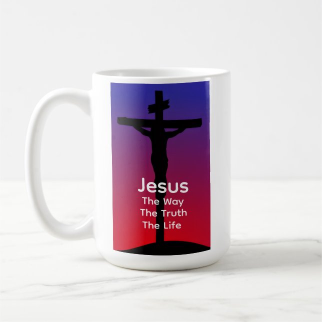Jesus är vägen kaffemugg (Vänster)