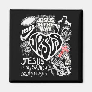 Jesus Är Vägen Kristna Bibelvers Gud Tro W Magnet